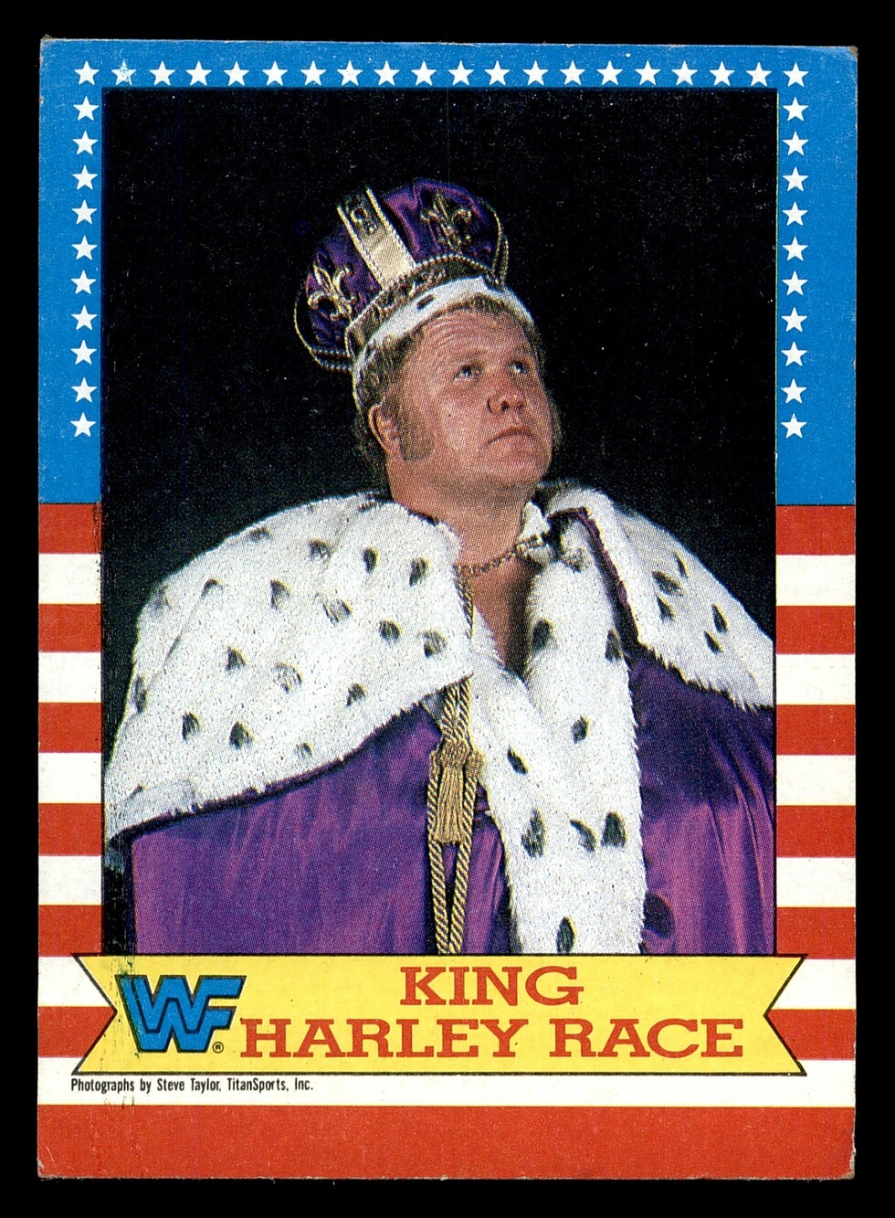 1987 Topps WWF King Harley Race Vintage Wrestling Trading Card
